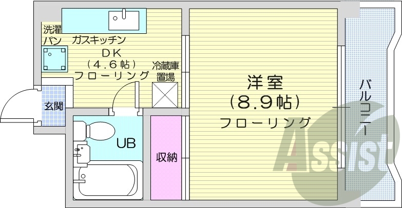 6階の間取り図