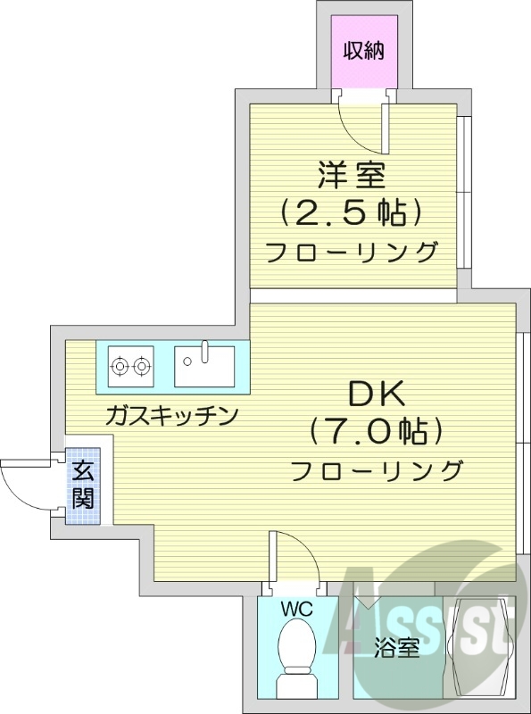 2階の間取り図