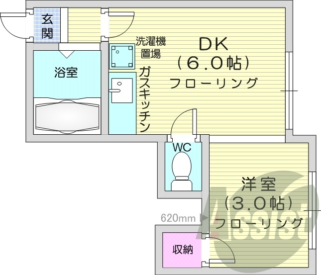 2階の間取り図