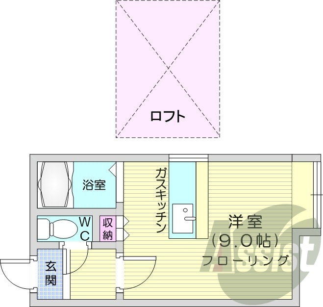 2階の間取り図