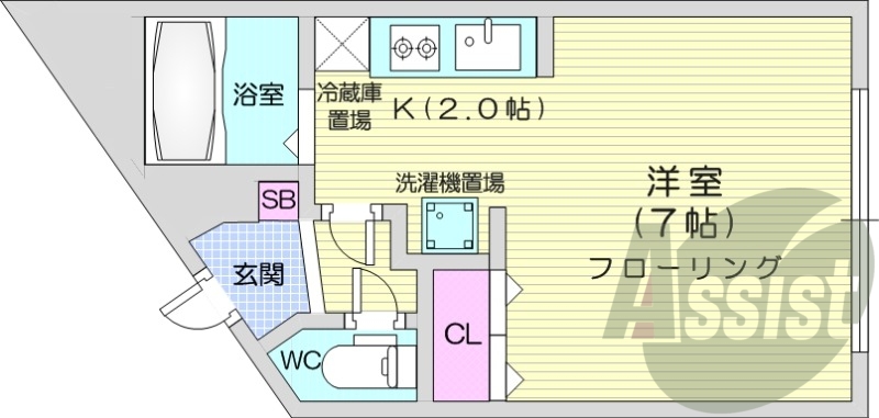 2階の間取り図