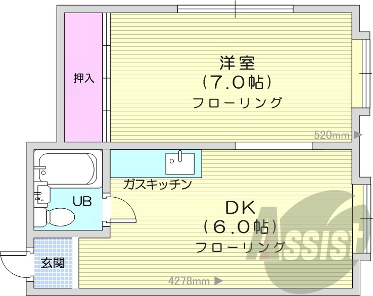 2階の間取り図