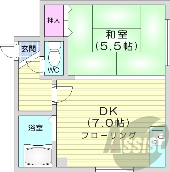 1階の間取り図