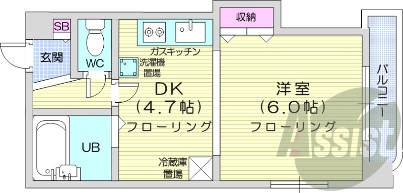 7階の間取り図