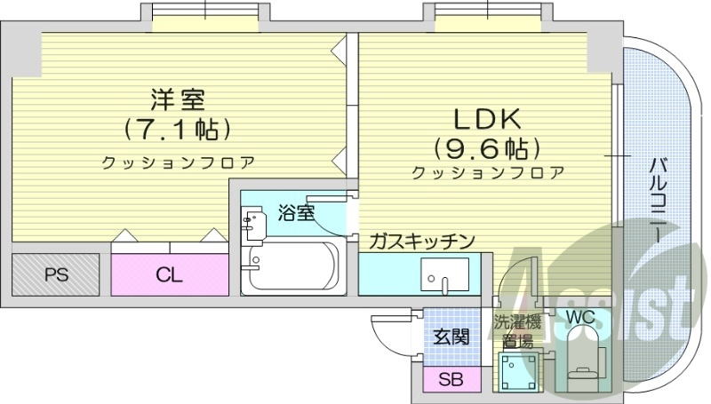 7階の間取り図