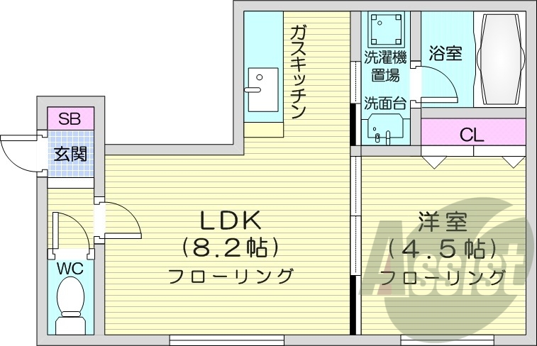 2階の間取り図