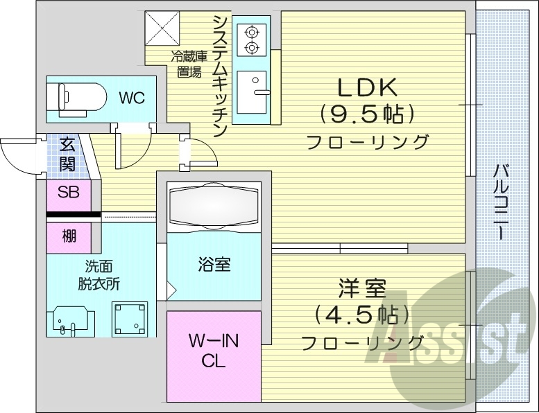 8階の間取り図