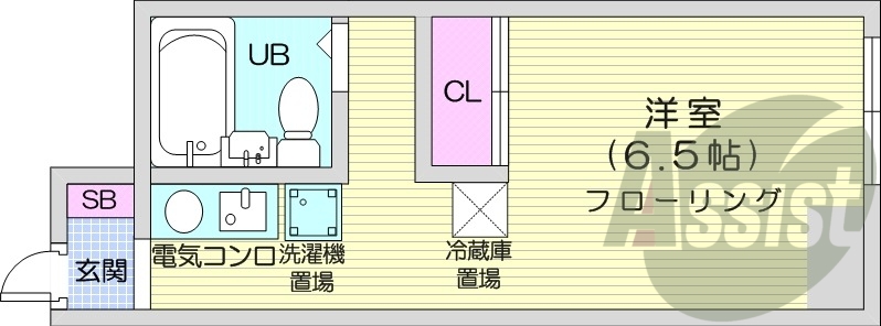 6階の間取り図