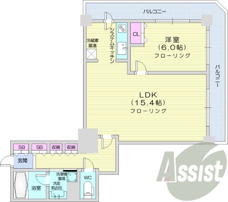 13階の間取り図