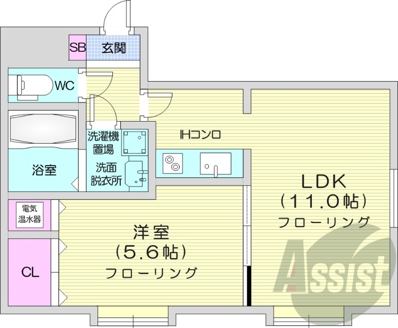4階の間取り図