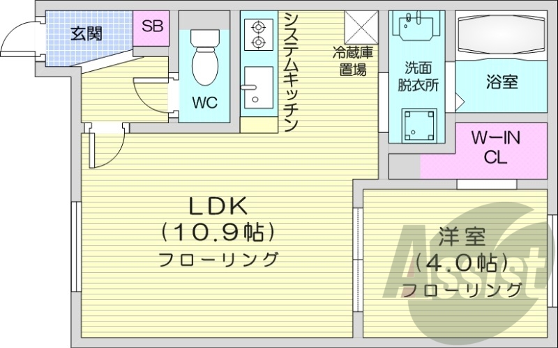 3階の間取り図