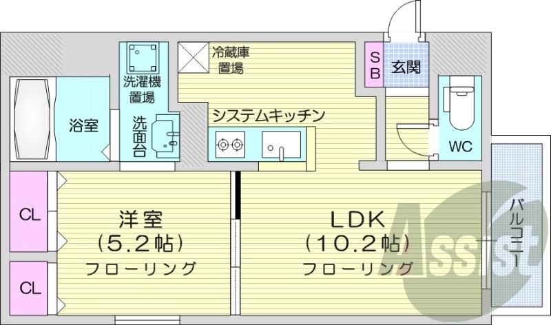 1階の間取り図