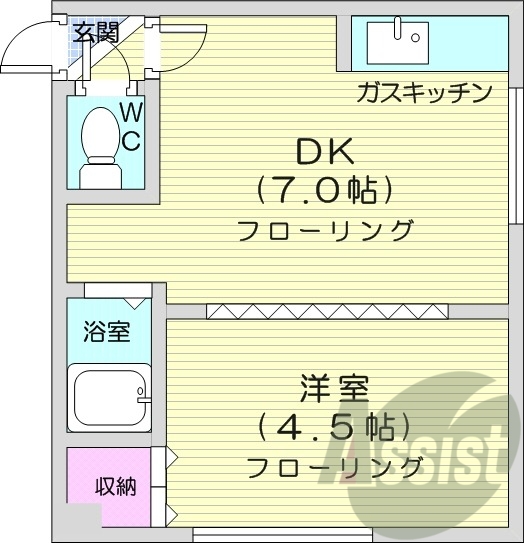 2階の間取り図