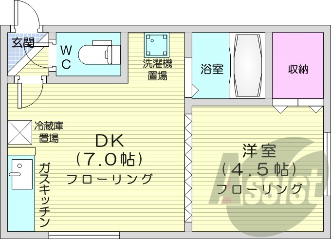 1階の間取り図