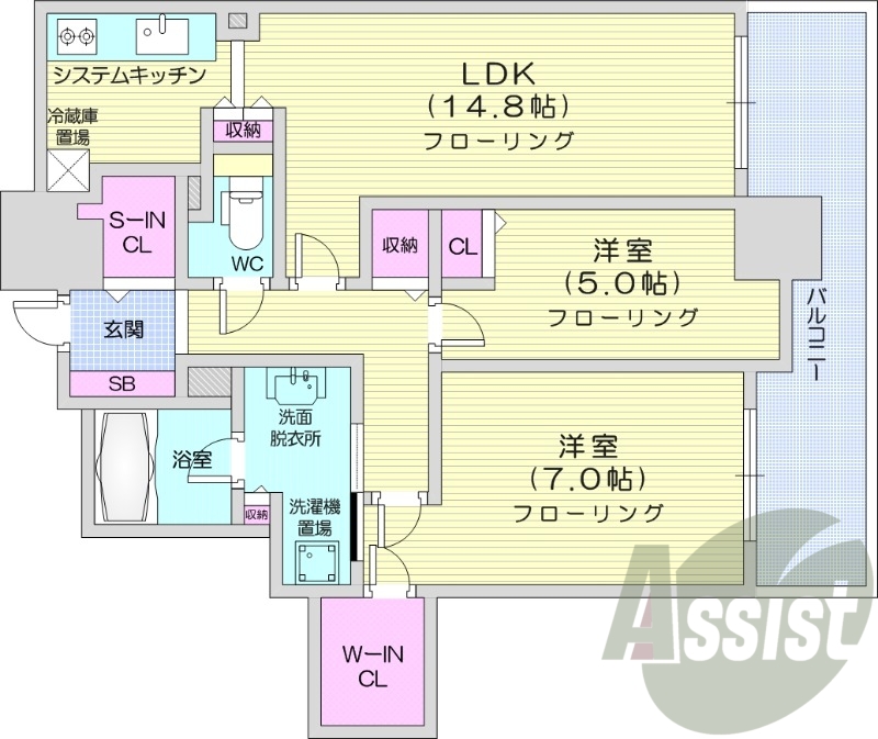 2LDK、エコジョーズ、浴室乾燥機、追い炊き、都市ガス