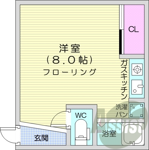 4階の間取り図