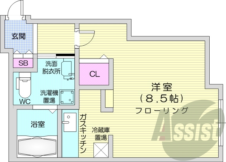 5階の間取り図