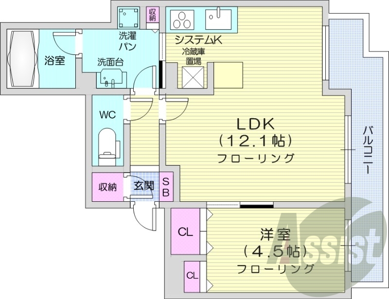 5階の間取り図