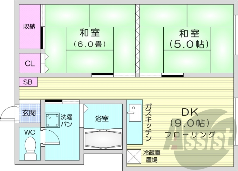 9階の間取り図