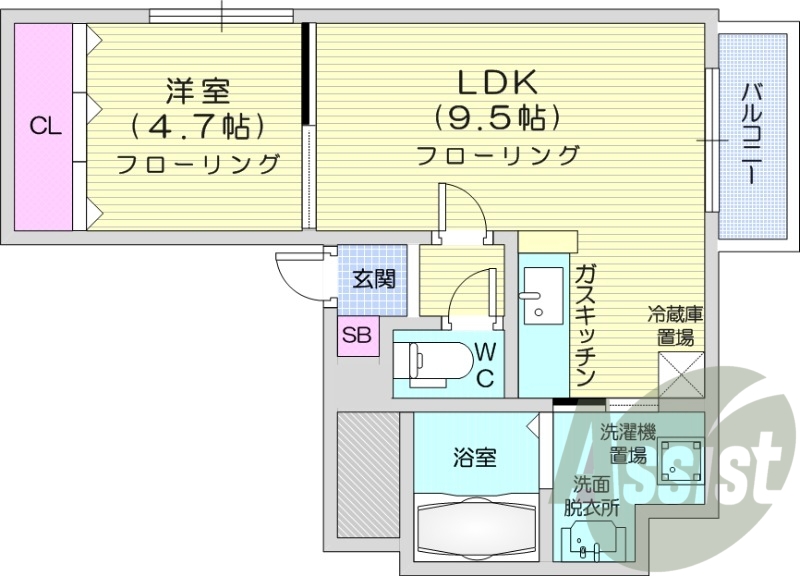 5階の間取り図