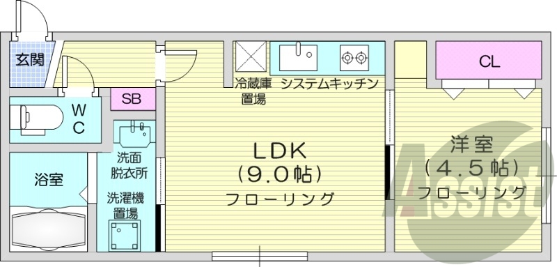 2階の間取り図