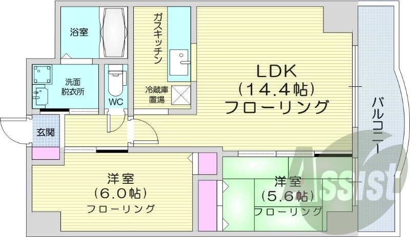 5階の間取り図
