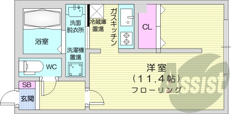 2階の間取り図