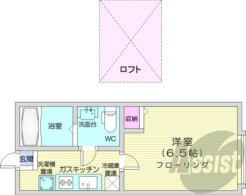 1階の間取り図