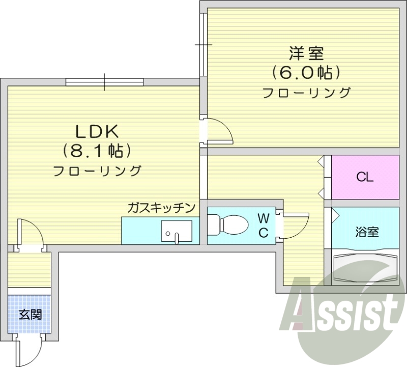 2階の間取り図