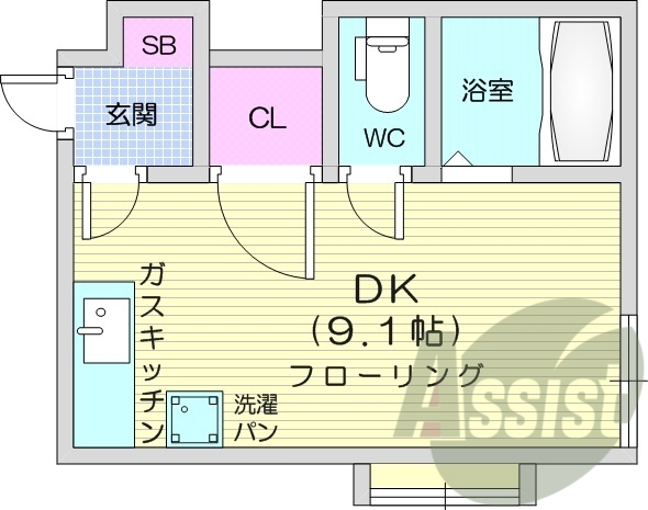 2階の間取り図
