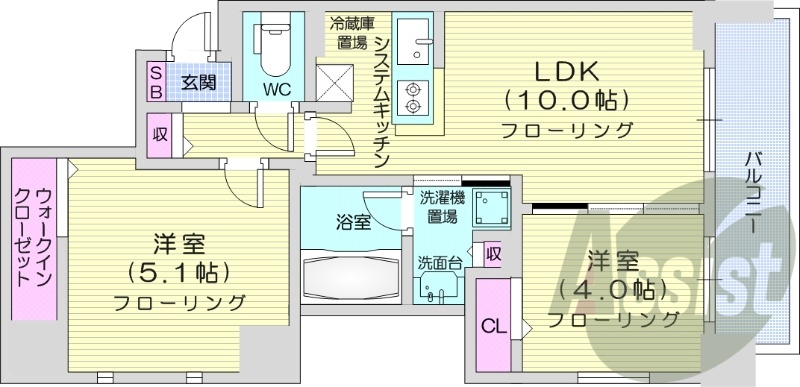 2LDK、分譲、ペット相談、都市ガス、追い焚き、エアコン
