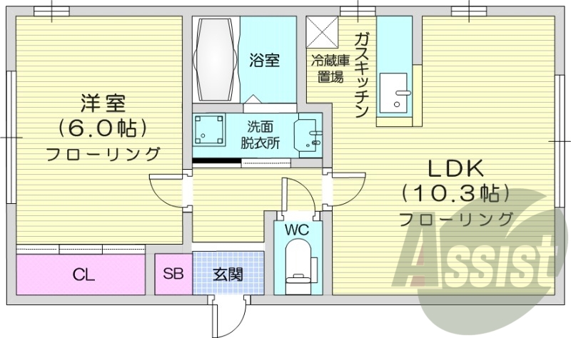 1LDK、ペット可、エアコン、デザイナーズ