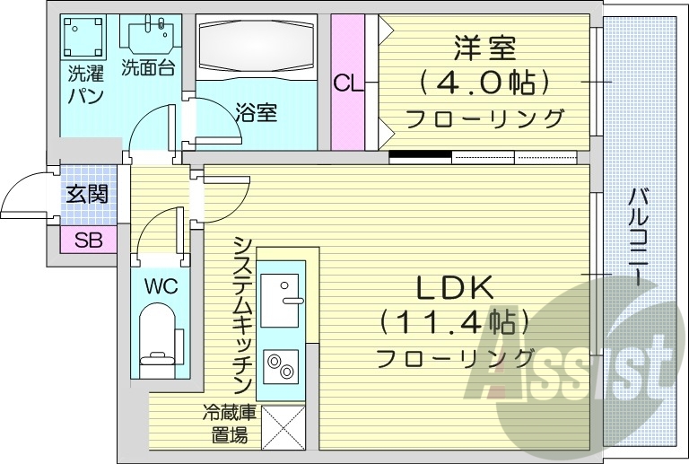 10階の間取り図