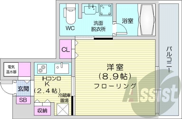 2階の間取り図