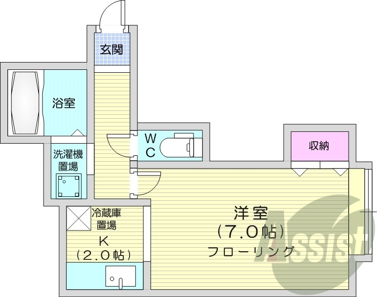 1階の間取り図