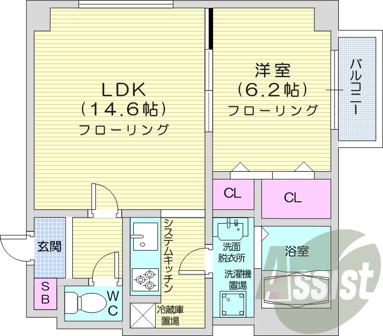 4階の間取り図
