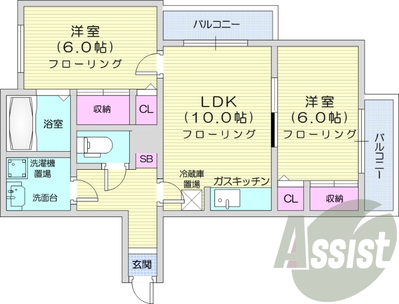 4階の間取り図