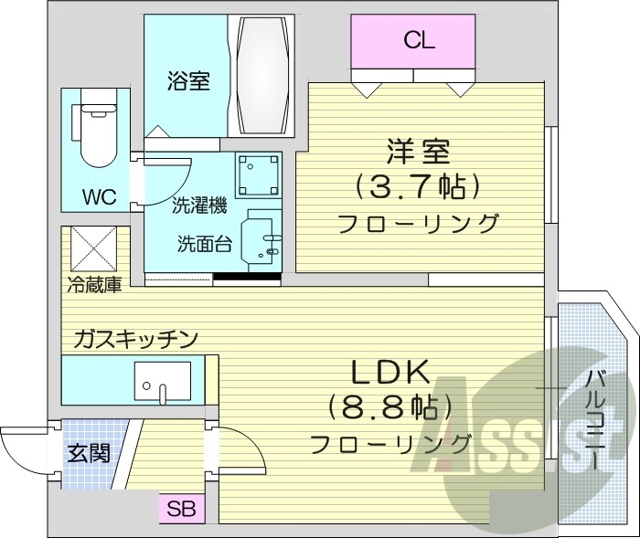 10階の間取り図