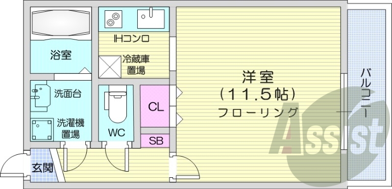 1K、灯油ボイラー、エアコン、シャワートイレ