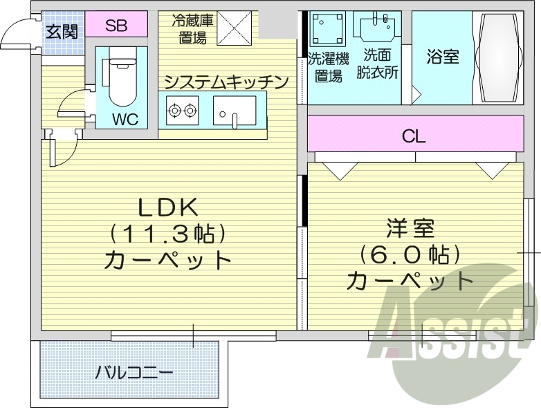 3階の間取り図