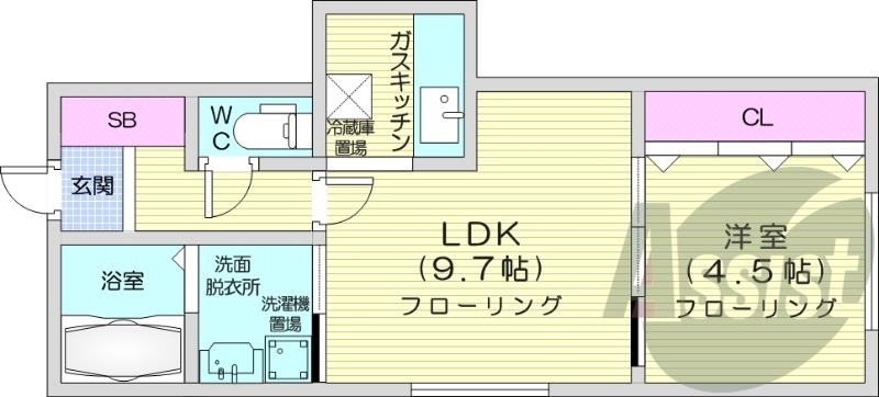 2階の間取り図
