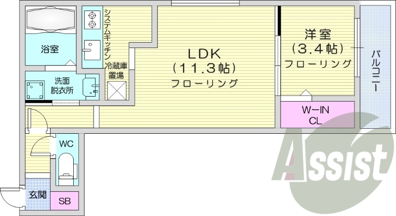 3階の間取り図