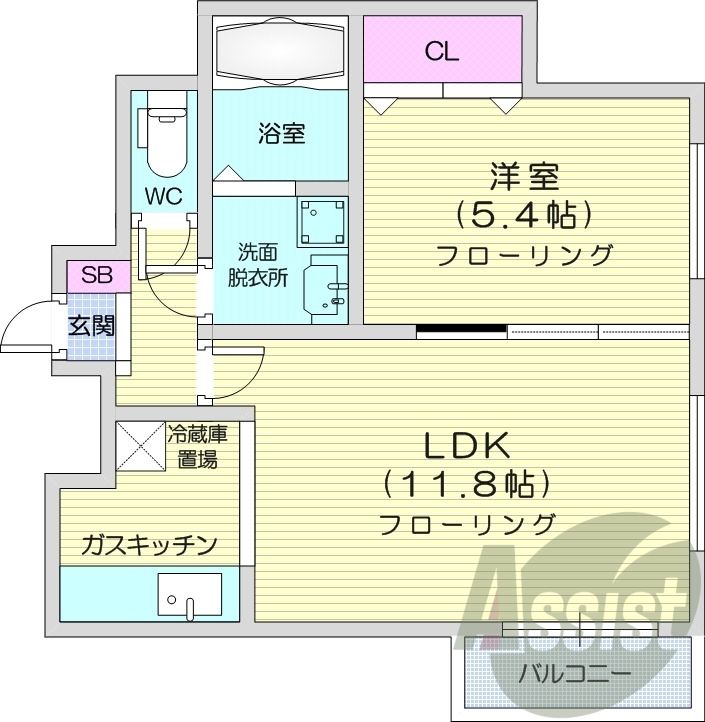 5階の間取り図