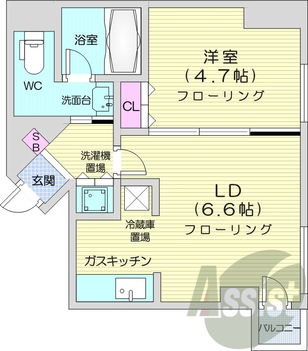 1DK、エアコン、灯油暖房、ネット無料、オートロック