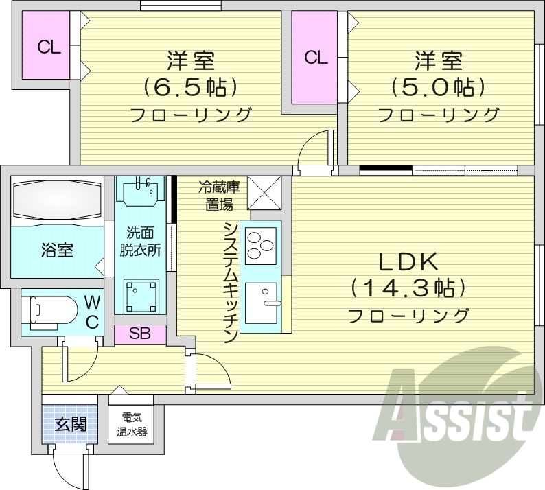 4階の間取り図