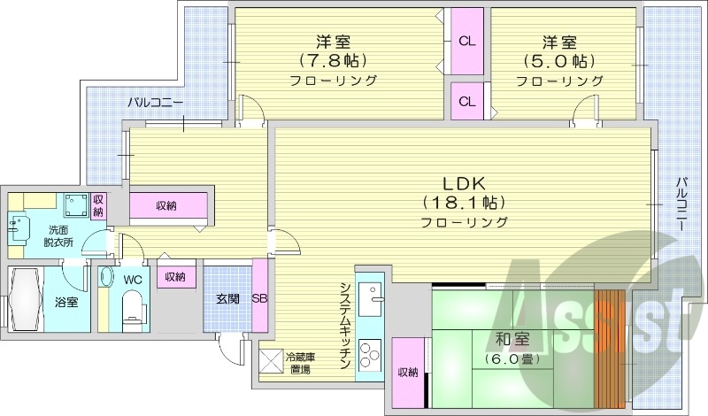 15階の間取り図