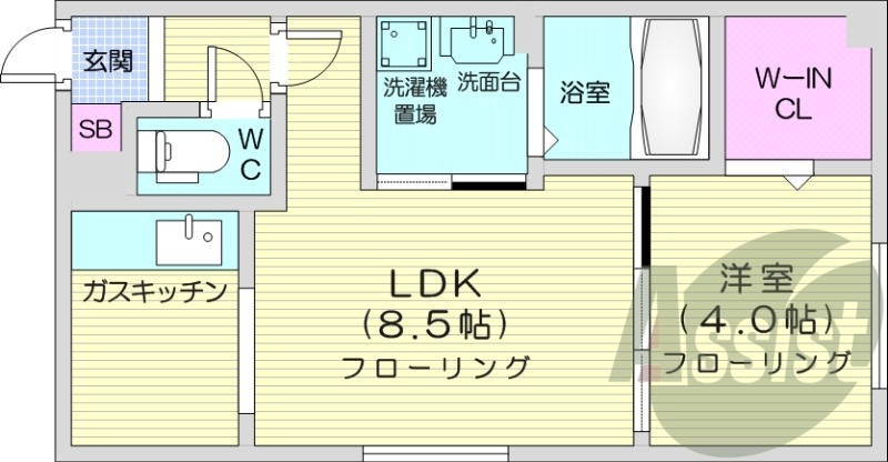 １LDK、エアコン、プロパンガスリミット、宅配ボックス