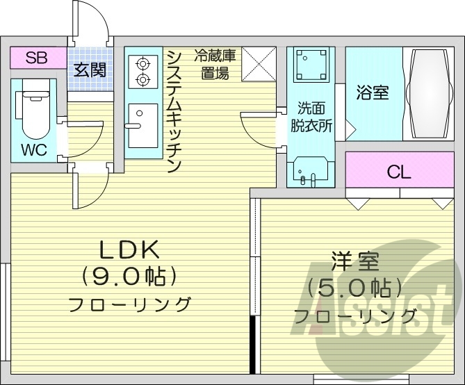4階の間取り図