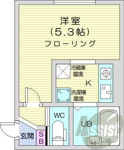 1階の間取り図