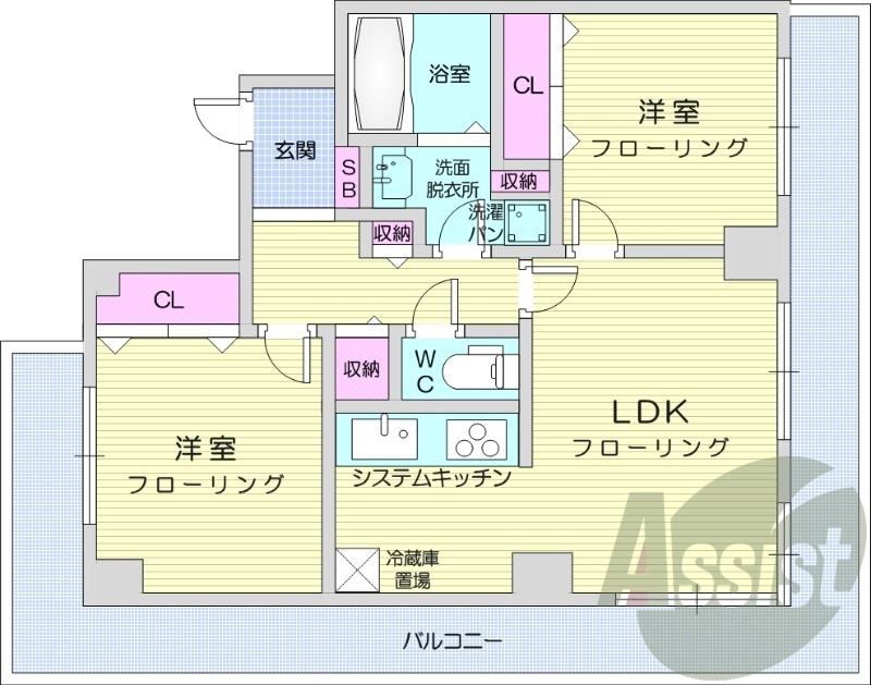 5階の間取り図